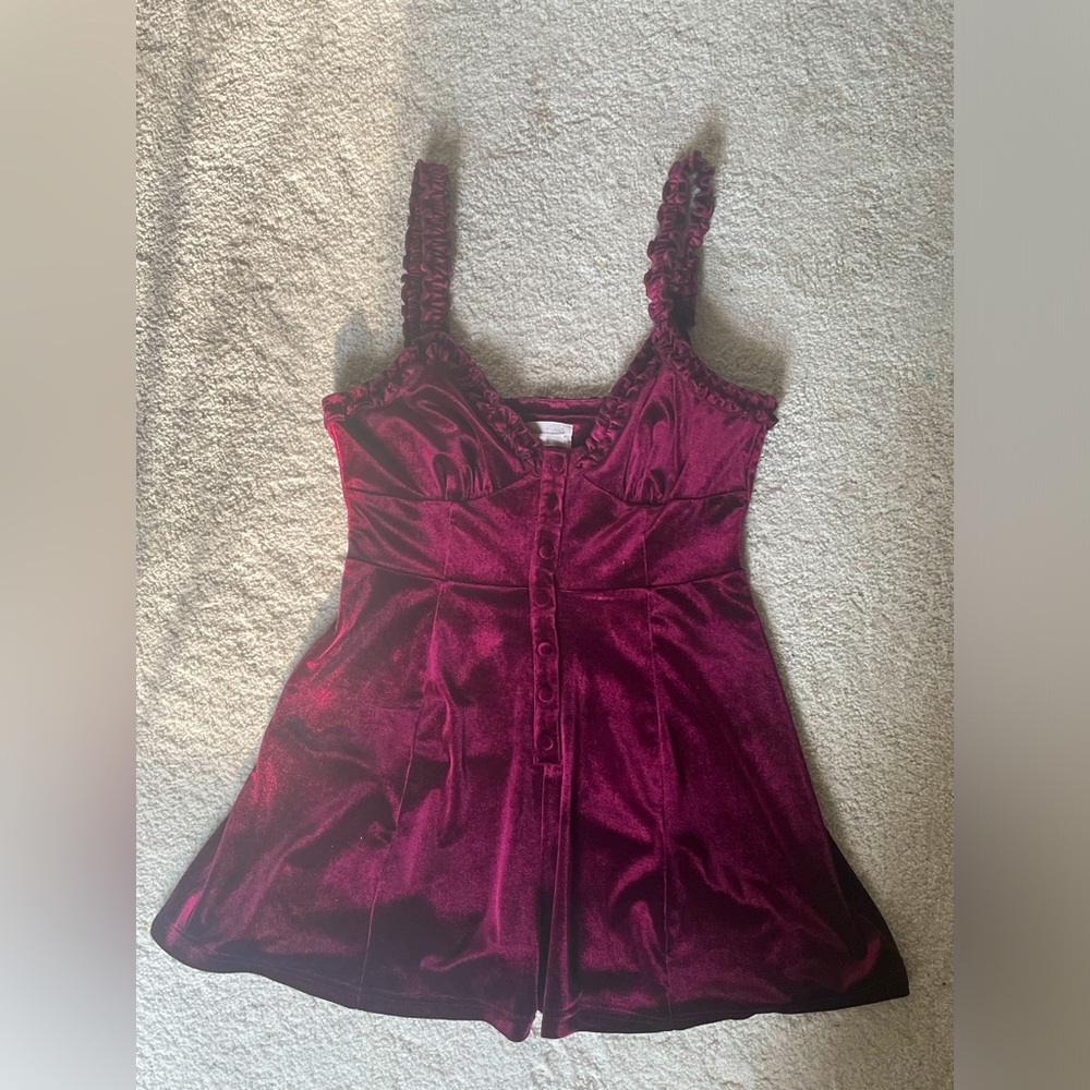 Urban Outfitters Velvet Romper